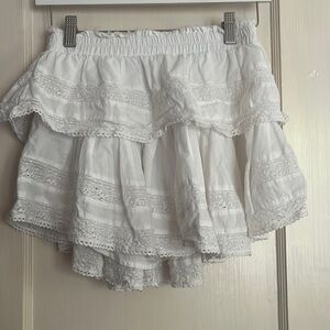 White Love Shack Fancy skirt. size petit.